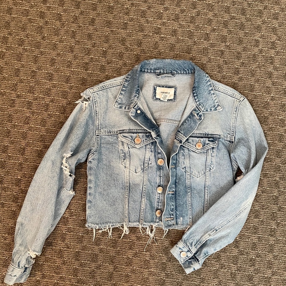 Forever 21 Cropped Denim Jacket